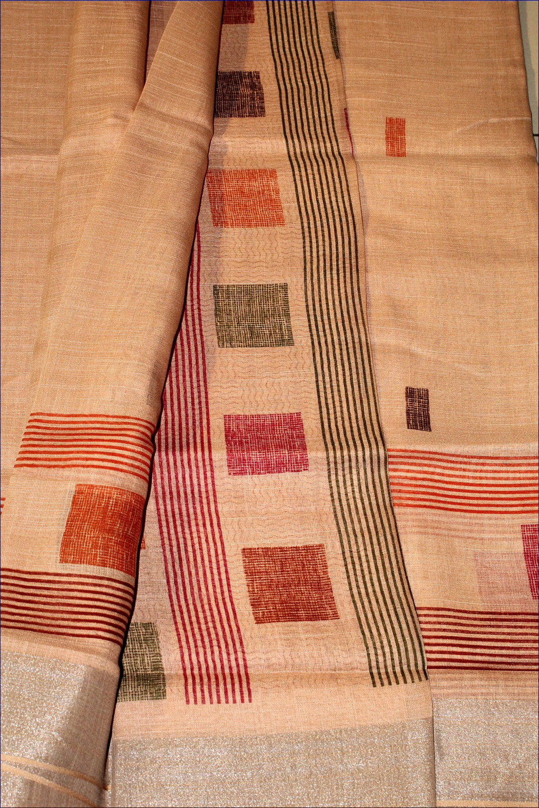 Cotton Linen Saree